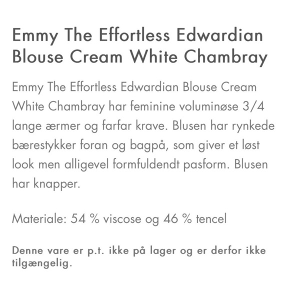 NWT Emmy Design Effortless Edwardian Blouse - Picture 8 of 8